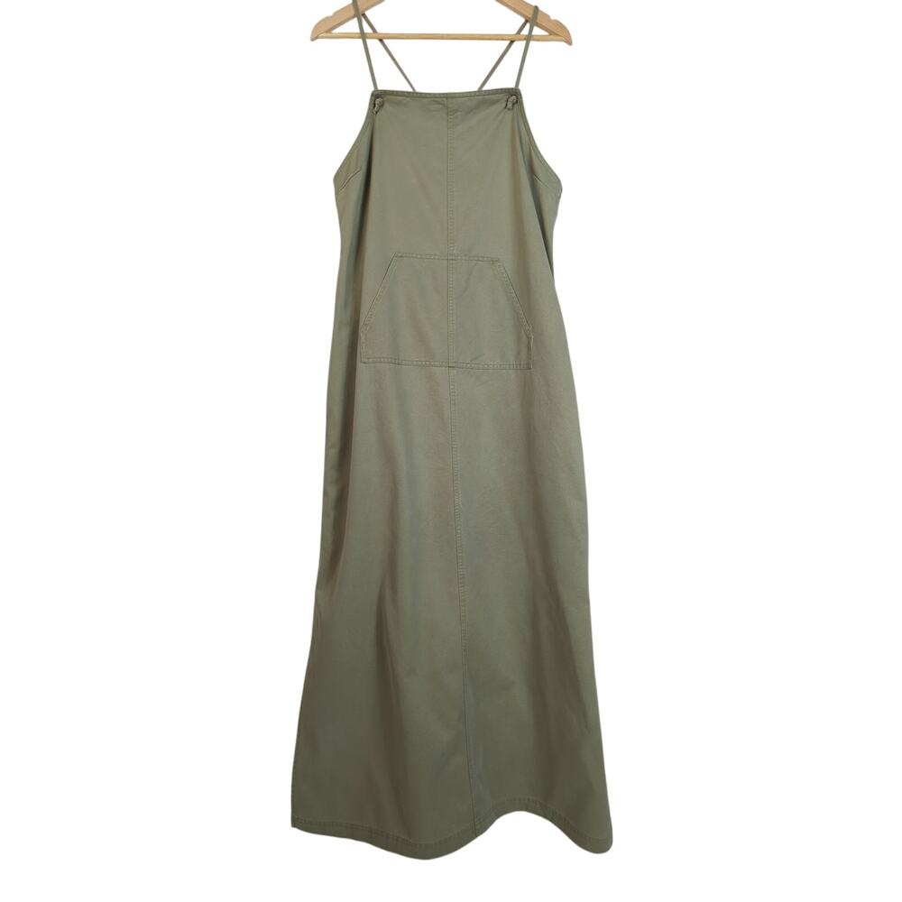 J Jill Vintage Chino‎ Maxi Dress Green Medium